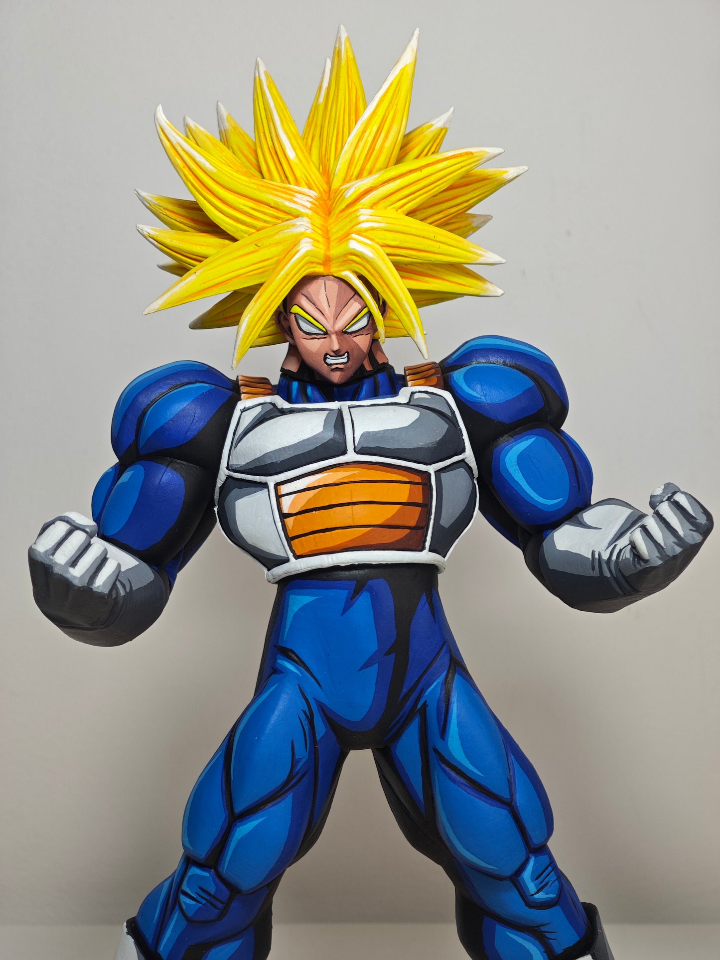 Figura Super Trunks SSJ Anime 2d Comic Color / Cel Shading Repaint