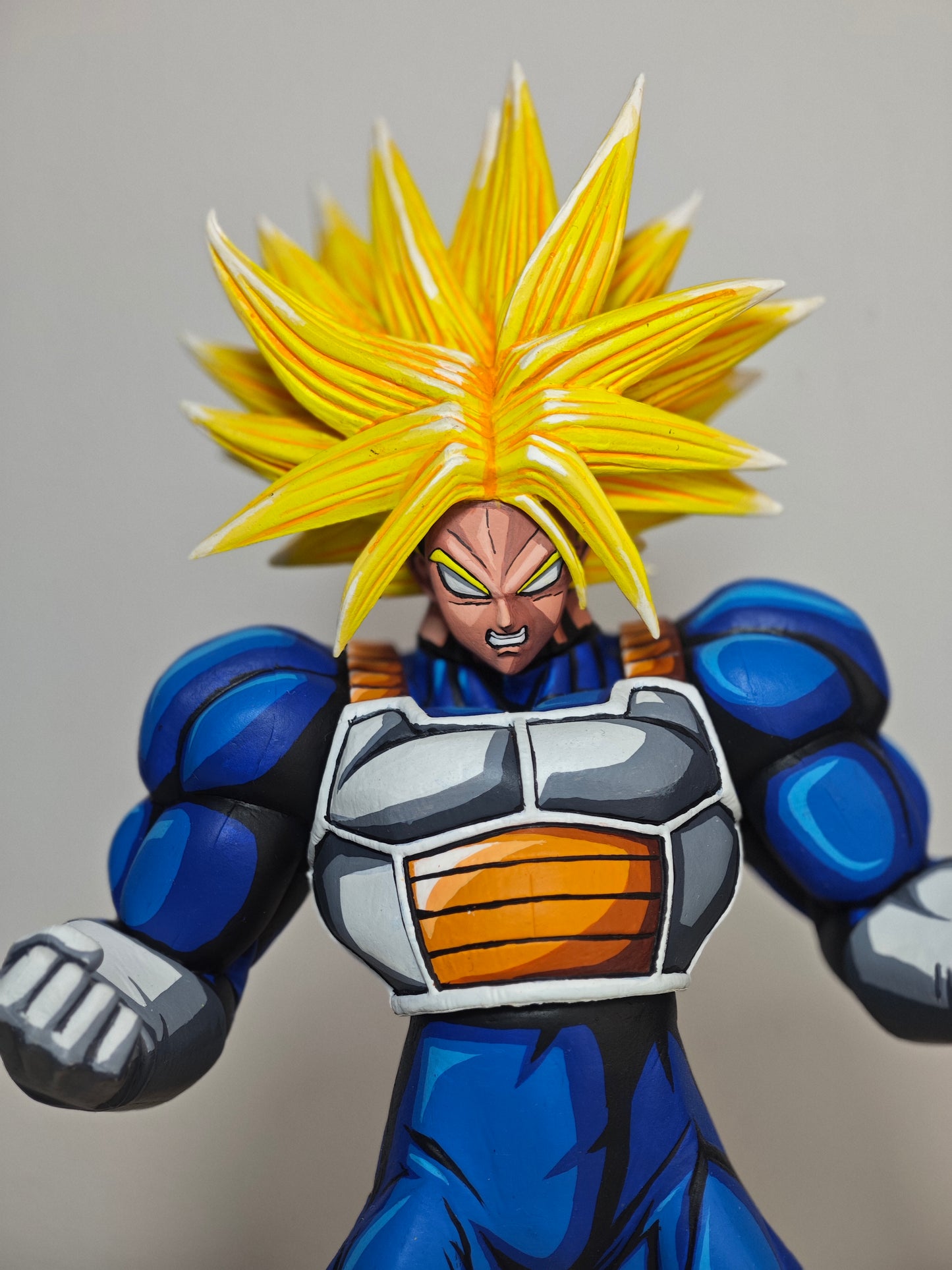 Figura Super Trunks SSJ Anime 2d Comic Color / Cel Shading Repaint