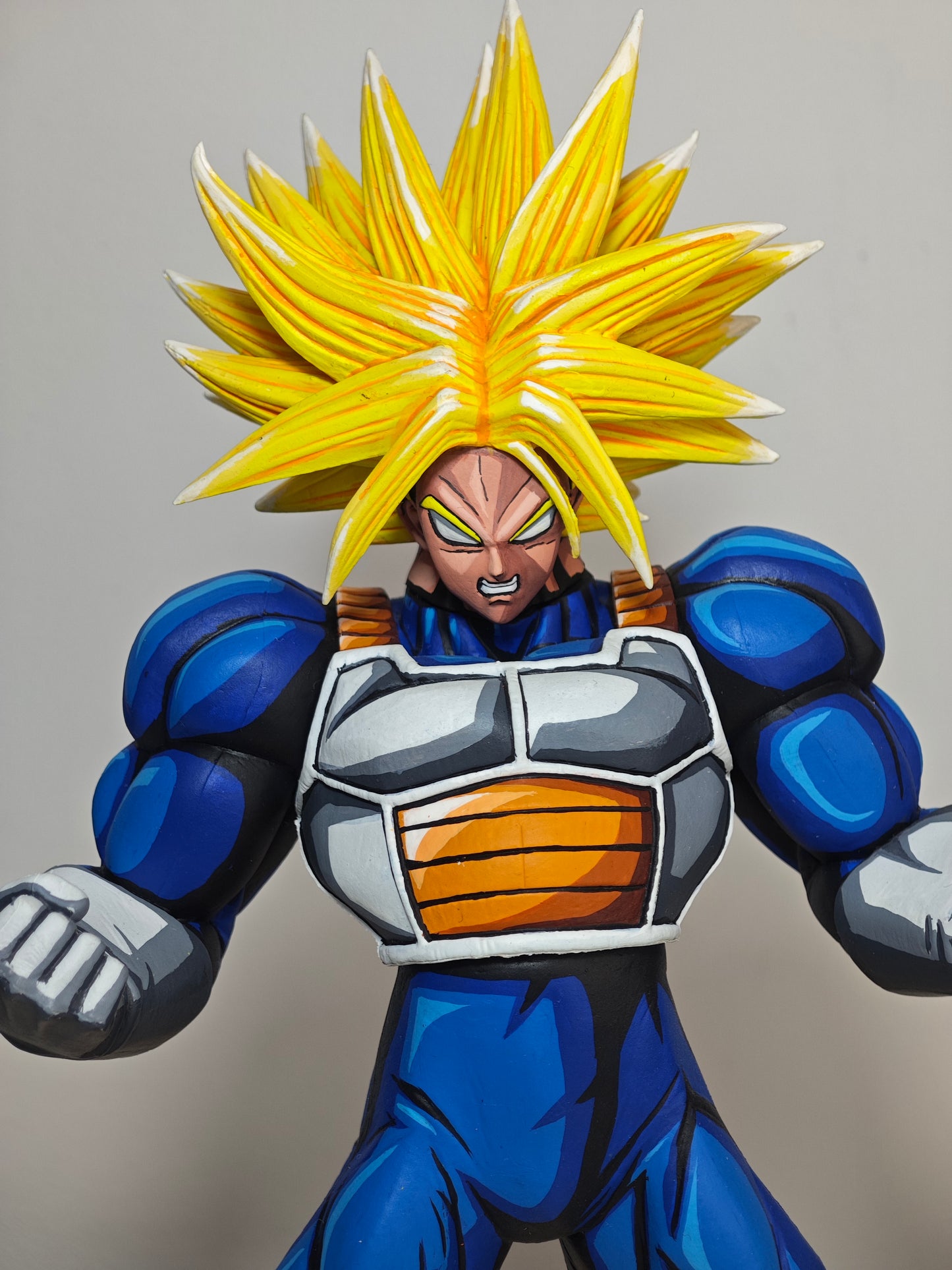 Figura Super Trunks SSJ Anime 2d Comic Color / Cel Shading Repaint