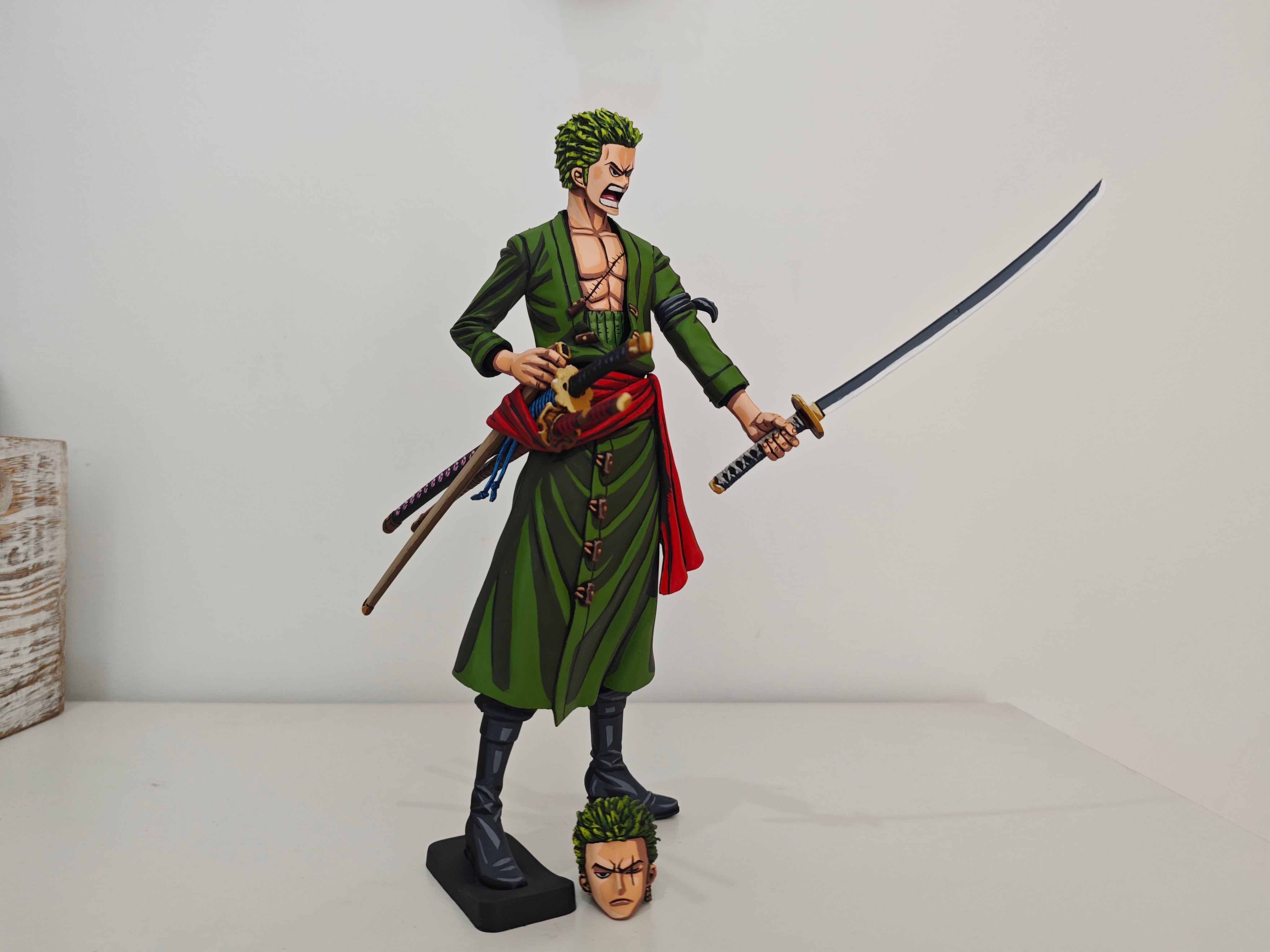 Figura Zoro de One Piece - Anime 2d Comic Color / Cel Shading Repaint ...