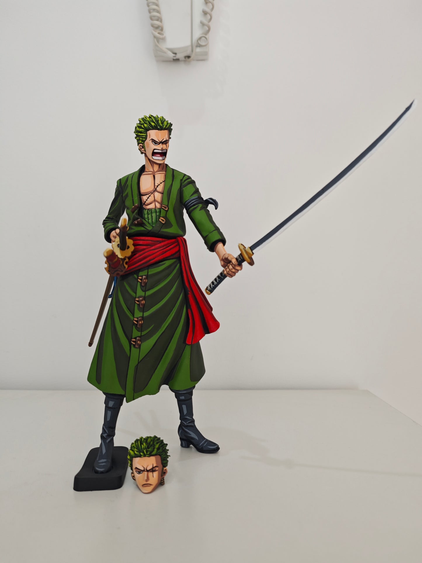 Figura Zoro de One Piece - Anime 2d Comic Color / Cel Shading Repaint